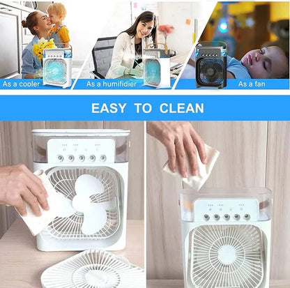 Portable Humidifier Air Cooler Mist Fan Mini Cooler for Home