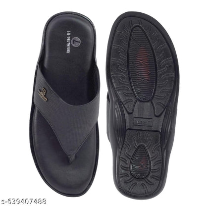 Premium Single Strap Comfort Slide (Black)