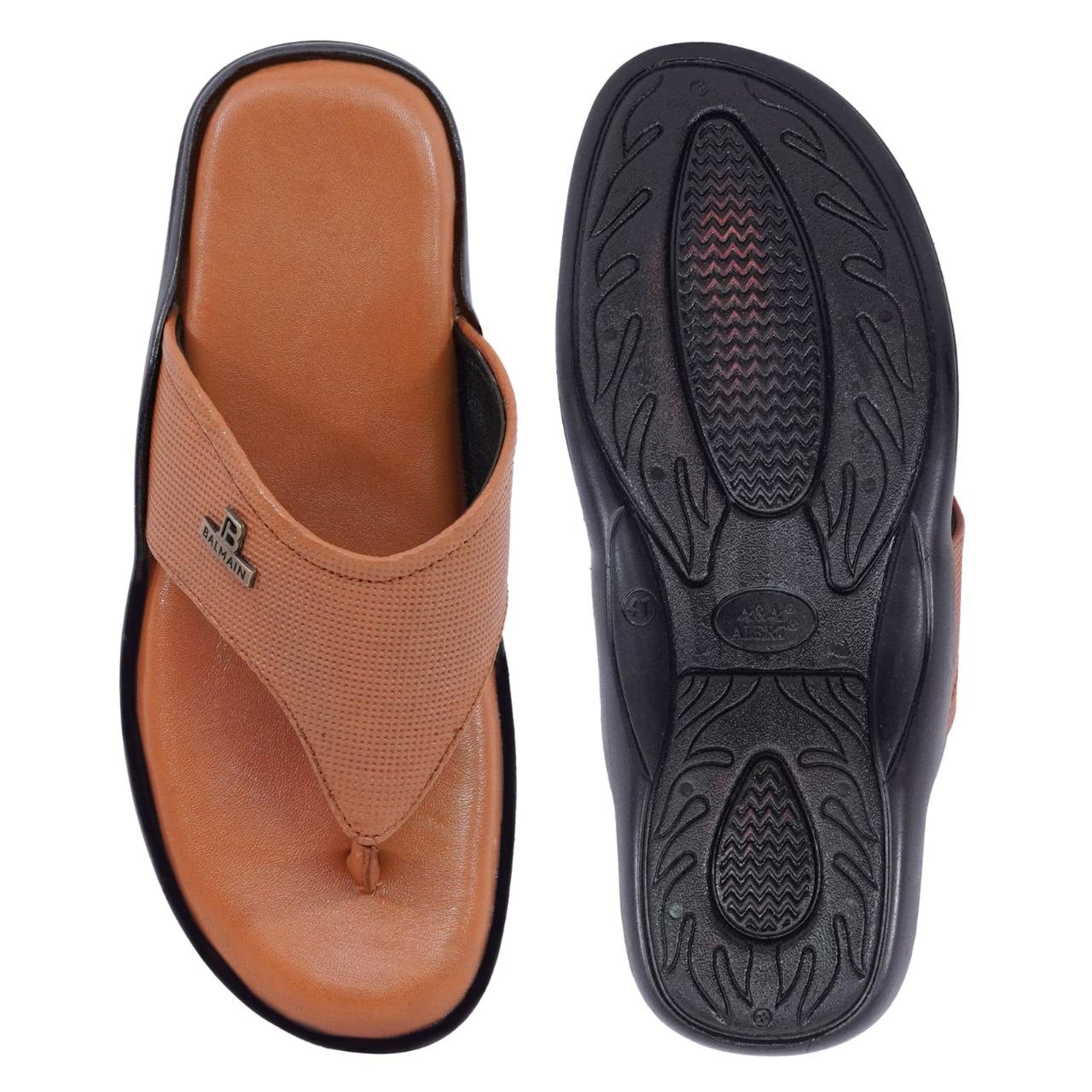 Elite Comfort Toe Ring Slide (Tan Brown Premium)