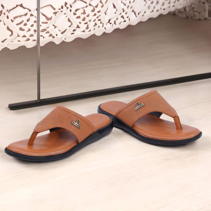 Elite Comfort Toe Ring Slide (Tan Brown Premium)