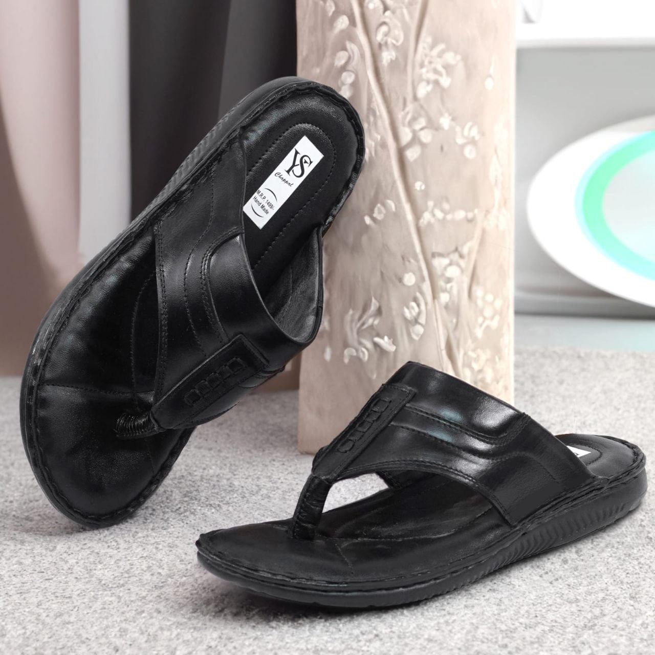 Signature Buckle Comfort Slide (Black Premium)