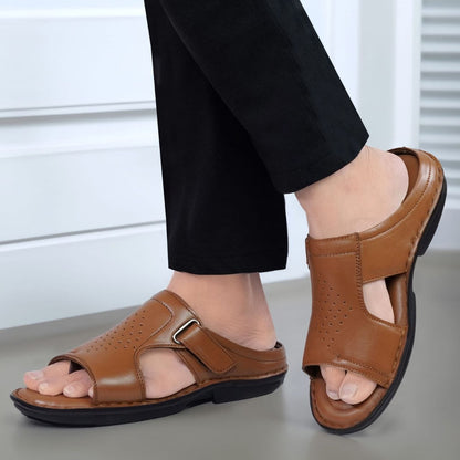 Classic Comfort Cross-Strap Mule (Brown)