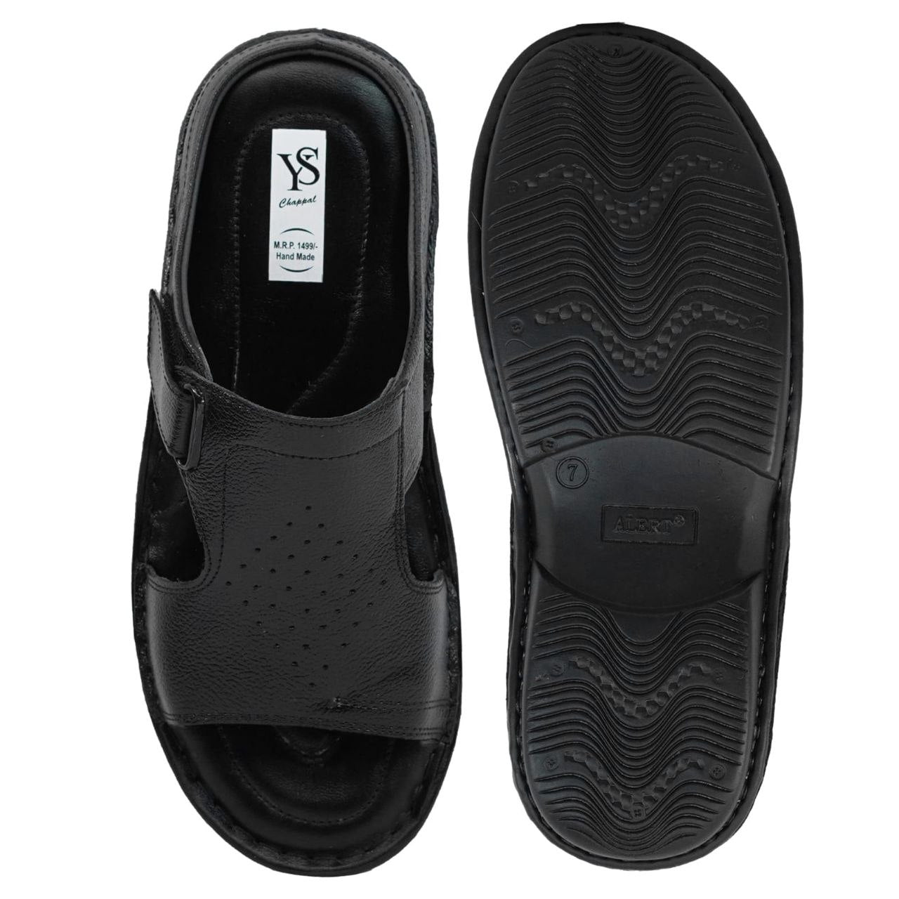 Executive Soft Grip Sandal (Black Cross Strap)