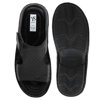 Executive Soft Grip Sandal (Black Cross Strap)