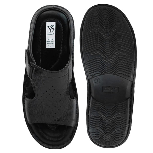 Executive Soft Grip Sandal (Black Cross Strap)