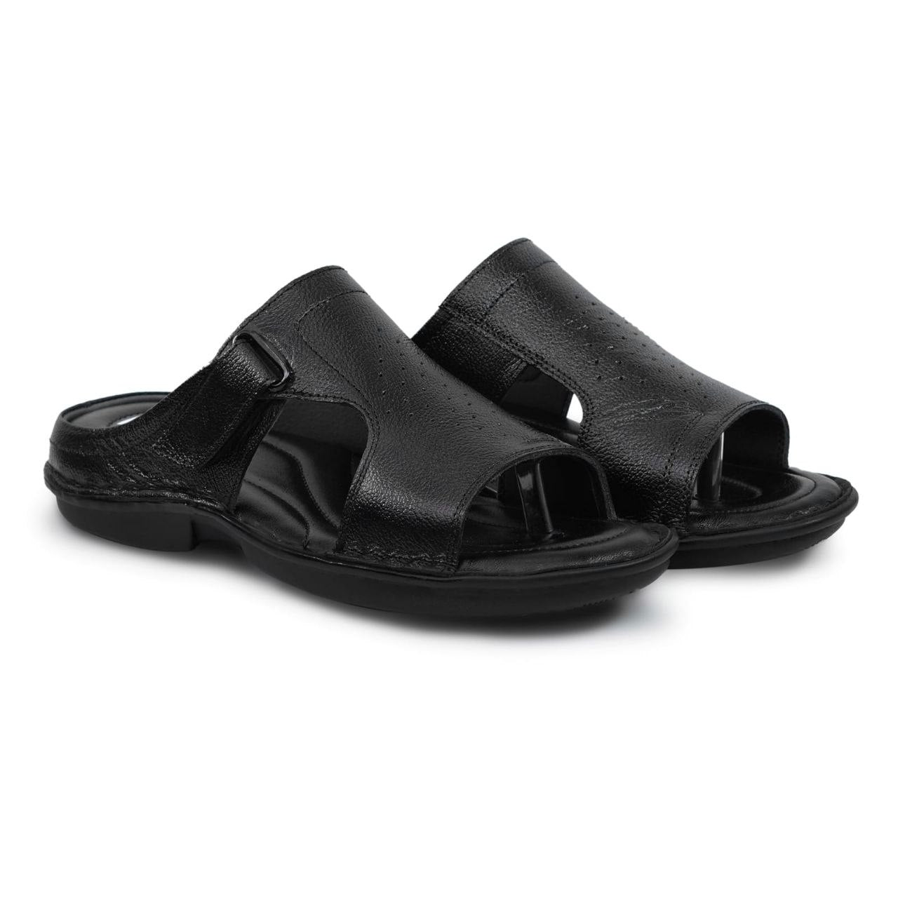 Executive Soft Grip Sandal (Black Cross Strap)