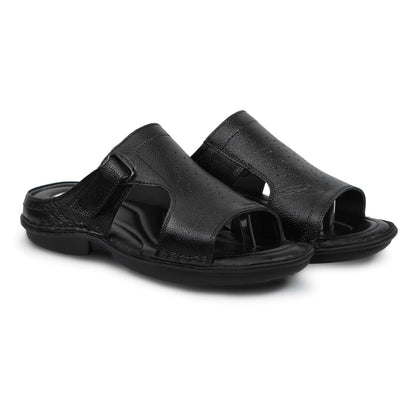 Executive Soft Grip Sandal (Black Cross Strap)