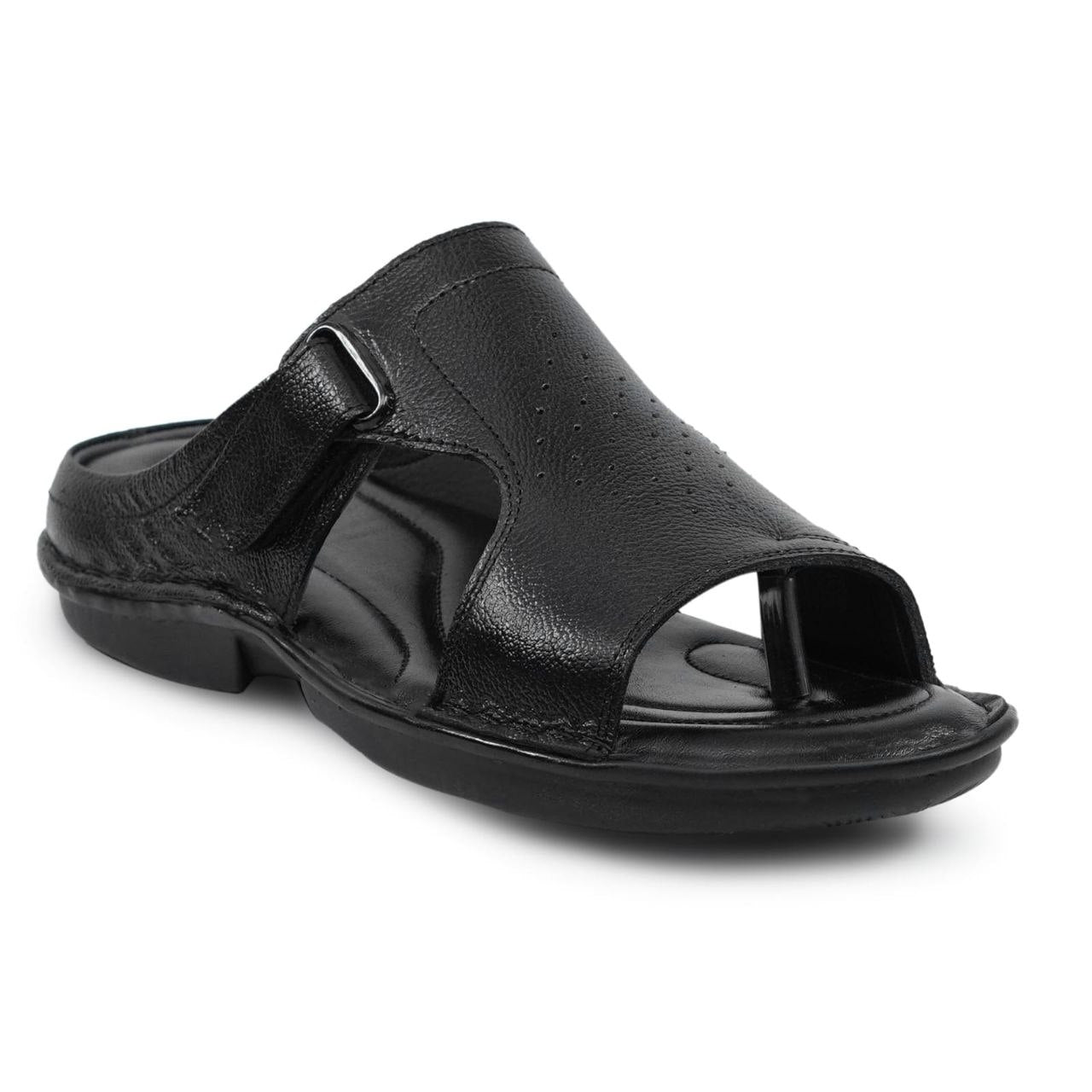 Executive Soft Grip Sandal (Black Cross Strap)