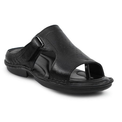 Executive Soft Grip Sandal (Black Cross Strap)