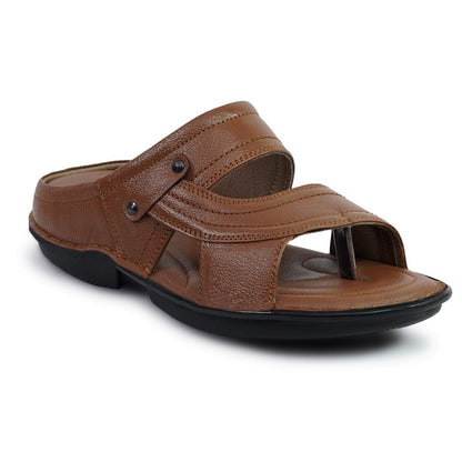 2. Dual Buckle Comfort Slide (Tan Brown)